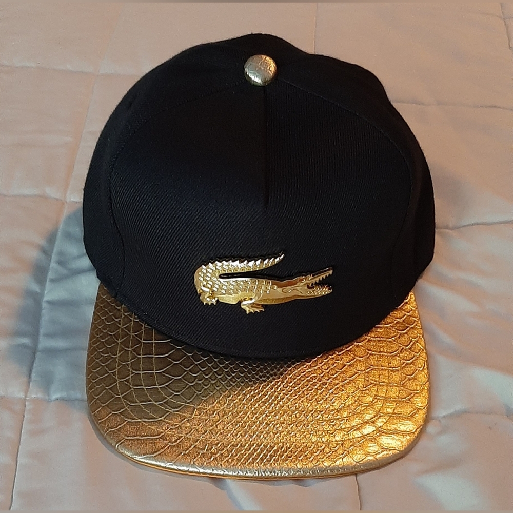 Gold Alligator Snapback Hat